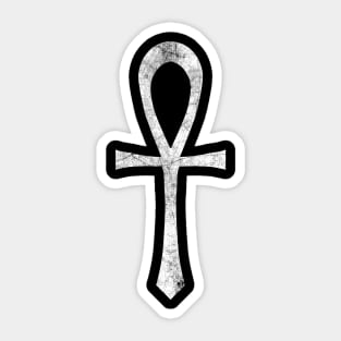 White Ankh Sticker